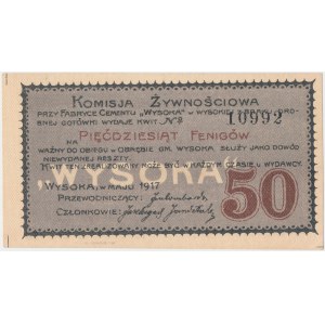 Wysoka, 50 fenigów 1917