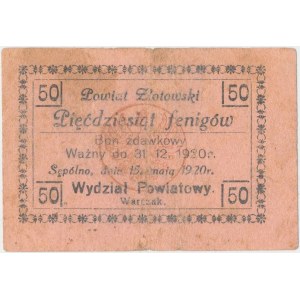 Sępólno, 50 fenigów 1920