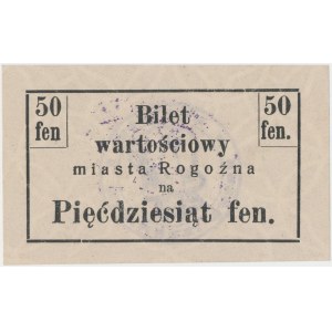 Rogoźno, 50 fenigów (1919) - z niemieckim stemplem