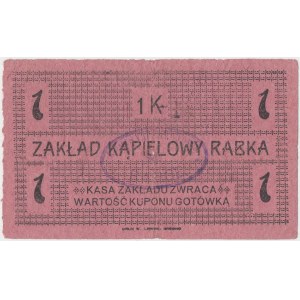 Rabka, Zakład Kąpielowy, 1 korona (1919?)