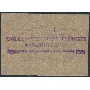 Maniowy, Spółka Oszczędności i Pożyczek, 20 halerzy (1919)