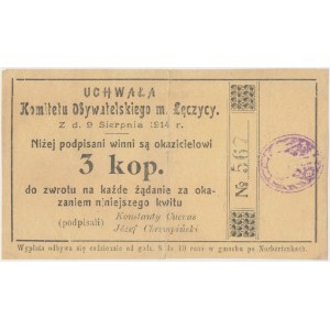 Łęczyca, 3 kopiejki 1914