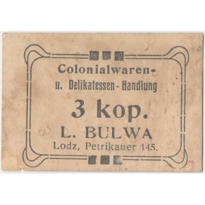 Łódź, L. BULWA, 3 kopiejki