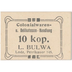 Łódź, L. BULWA, 10 kopiejek