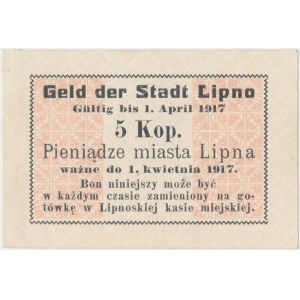Lipno, 5 kopiejek (1916) ważne do 1.4.1917