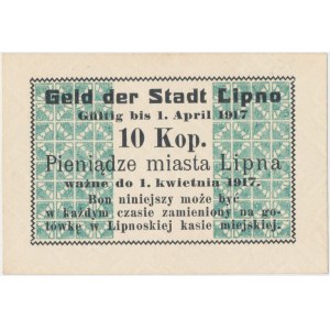 Lipno, 10 kopiejek (1916) ważne do 1.4.1917