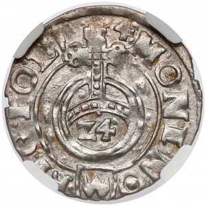 Zygmunt III Waza, Półtorak 1614 Bydgoszcz - tarcze - data w otoku