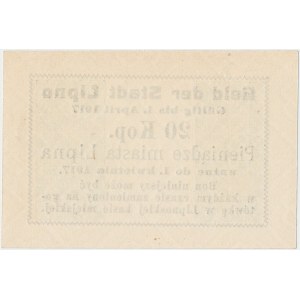 Lipno, 20 kopiejek (1916) ważne do 1.4.1917
