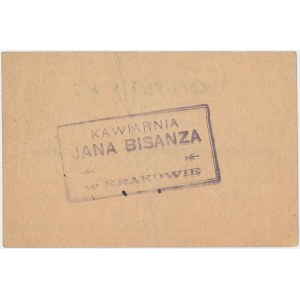 Kraków, Letnia Kawiarnia i Mleczarnia J. BISANZA, 1 korona (1919)