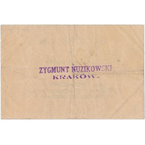 Kraków, Bar Amerykański ZYGMUNT NUZIKOWSKI, 1 korona (1919)