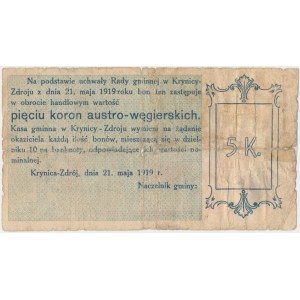 Krynica-Zdrój, 5 koron 1919