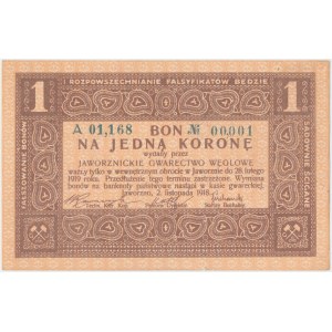 Jaworzno, Gwarectwo węglowe, 1 korona 1918