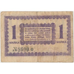 Janówiec, Bank Ludowy, 1 marka 1919 - stempel długi