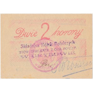 Grybów, Składnica Kółek Rolniczych, 2 korony 1919