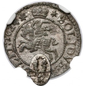 Zygmunt III Waza, Szeląg Wilno 1623 - monogram RL