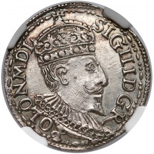Zygmunt III Waza, Trojak Olkusz 1595 - bez znaków