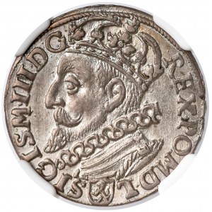 Zygmunt III Waza, Trojak Kraków 1601 - w lewo - menniczy