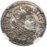 Zygmunt III Waza, Trojak Wilno 1608 - Bogoria - b. rzadki i piękny