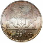 Gdańsk, LUSTRZANKA 5 guldenów 1923 - PCGS PR66 CAM