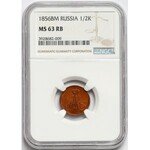 Alexander II, Dieniezka 1856 BM, Warsaw - NGC MS63 RB