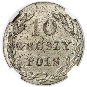 10 polish groats 1822 IB - ex. Otto Horn - NGC MS63