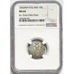 10 groats 1836 MW - ex. Otto Horn - NGC MS64