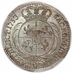 August III Sas, 1/2 szóstaka (trojak) Lipsk 1753 - 1/2 Sz - PCGS MS65