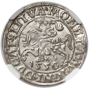 Zygmunt II August, Półgrosz Wilno 1550 - piękny