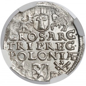 Zygmunt III Waza, Trojak Poznań 1594 - bez inicjałów - PIĘKNY