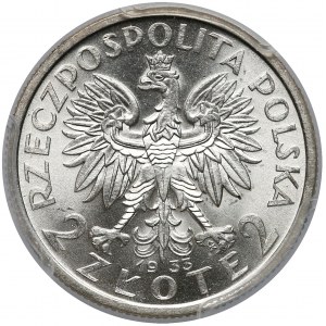 Głowa Kobiety 2 złote 1933 - PCGS MS64