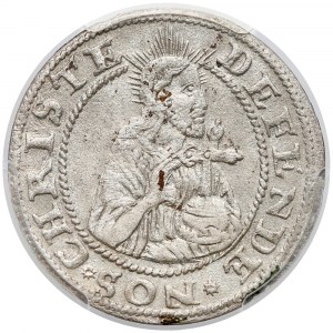 Grosz oblężniczy 1577 - Goebla - PCGS MS63