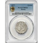 Grosz oblężniczy 1577 - Goebla - PCGS MS63