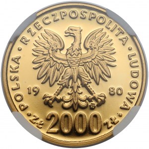 2.000 złotych 1980 Bolesław I Chrobry - NGC PF69 UC