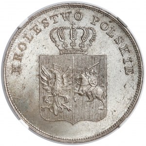 Powstanie Listopadowe, 5 złotych 1831 KG - PIĘKNE - NGC MS66