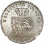 Powstanie Listopadowe, 5 złotych 1831 KG - PIĘKNE - NGC MS66