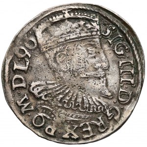 Zygmunt III Waza, Trojak Wschowa 1596 - Snopek ukoronowany