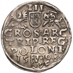 Zygmunt III Waza, Trojak Wschowa 1598 - pełna data
