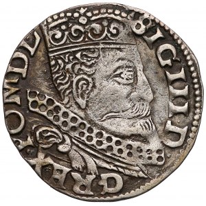 Zygmunt III Waza, Trojak Wschowa 1599 - pop. z kokardą