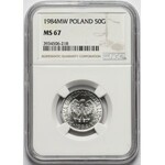 50 groszy 1984 - NGC MS67