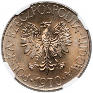 10 złotych 1970 Kościuszko - NGC MS67