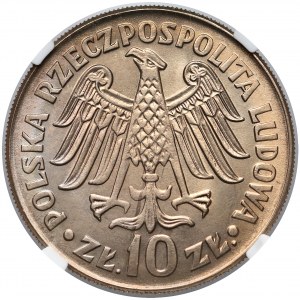 10 złotych 1964 Kazimierz Wielki - wypukły - NGC MS67