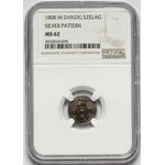 Wolne Miasto Gdańsk, SREBRO Szeląg 1808-M - NGC MS62