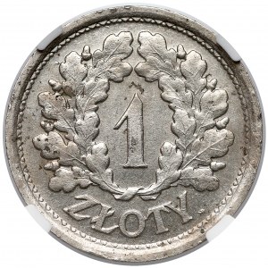 Próba NIKIEL 1 złoty 1928 - bez PRÓBA - wieniec dębowy - NGC MS61