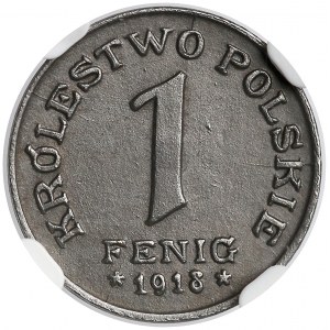 Królestwo Polskie, 1 fenig 1918 - NGC MS61