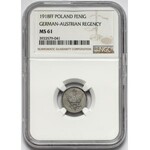 Królestwo Polskie, 1 fenig 1918 - NGC MS61