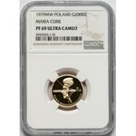 2.000 złotych 1979 Maria Curie-Skłodowska - NGC PF69 UC