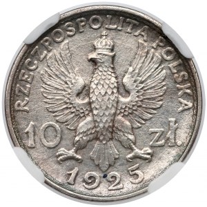 Próba SREBRO 10 złotych 1925 Robotnicy - b. rzadka - NGC MS64