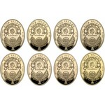 Polish Mint, 671 grams of GOLD Fabergé eggs (8pcs)