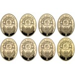 Polish Mint, 671 grams of GOLD Fabergé eggs (8pcs)