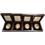 Polish Mint, 671 grams of GOLD Fabergé eggs (8pcs)